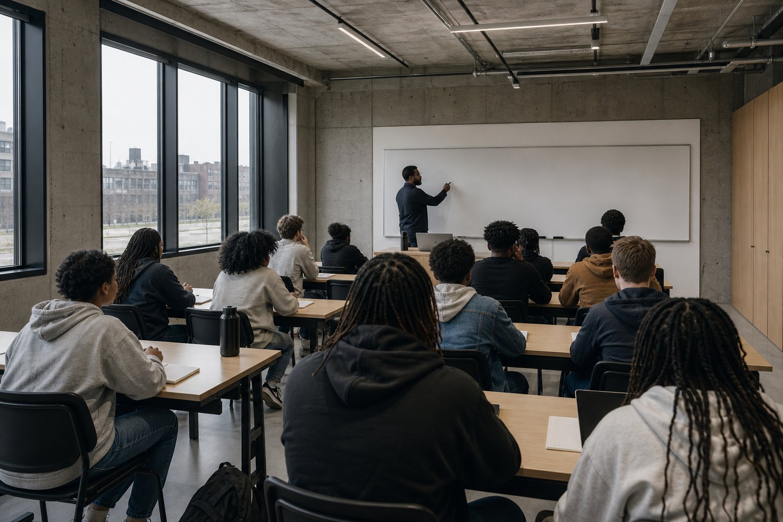 Classroom with instructor and students